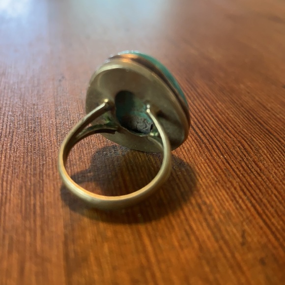 Vintage sterling silver and turquoise stone ring - Picture 3 of 11
